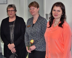 Präsidentin der Ostfalia Hochschule Prof. Dr. Rosemarie Karger, ZC Präsidentin Dr. Annette Röttger, Preisträgerin Jasmin Hoff 